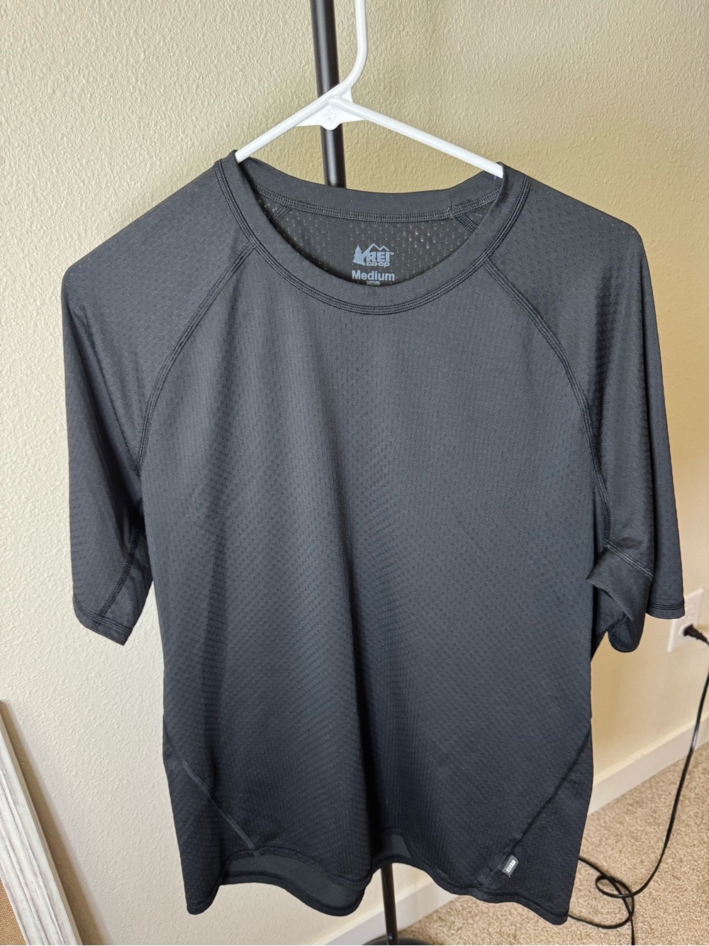 REI Black Short Sleeve Performance Tee